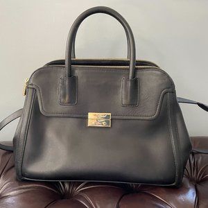 Tory Burch Black Elise Dome Satchel